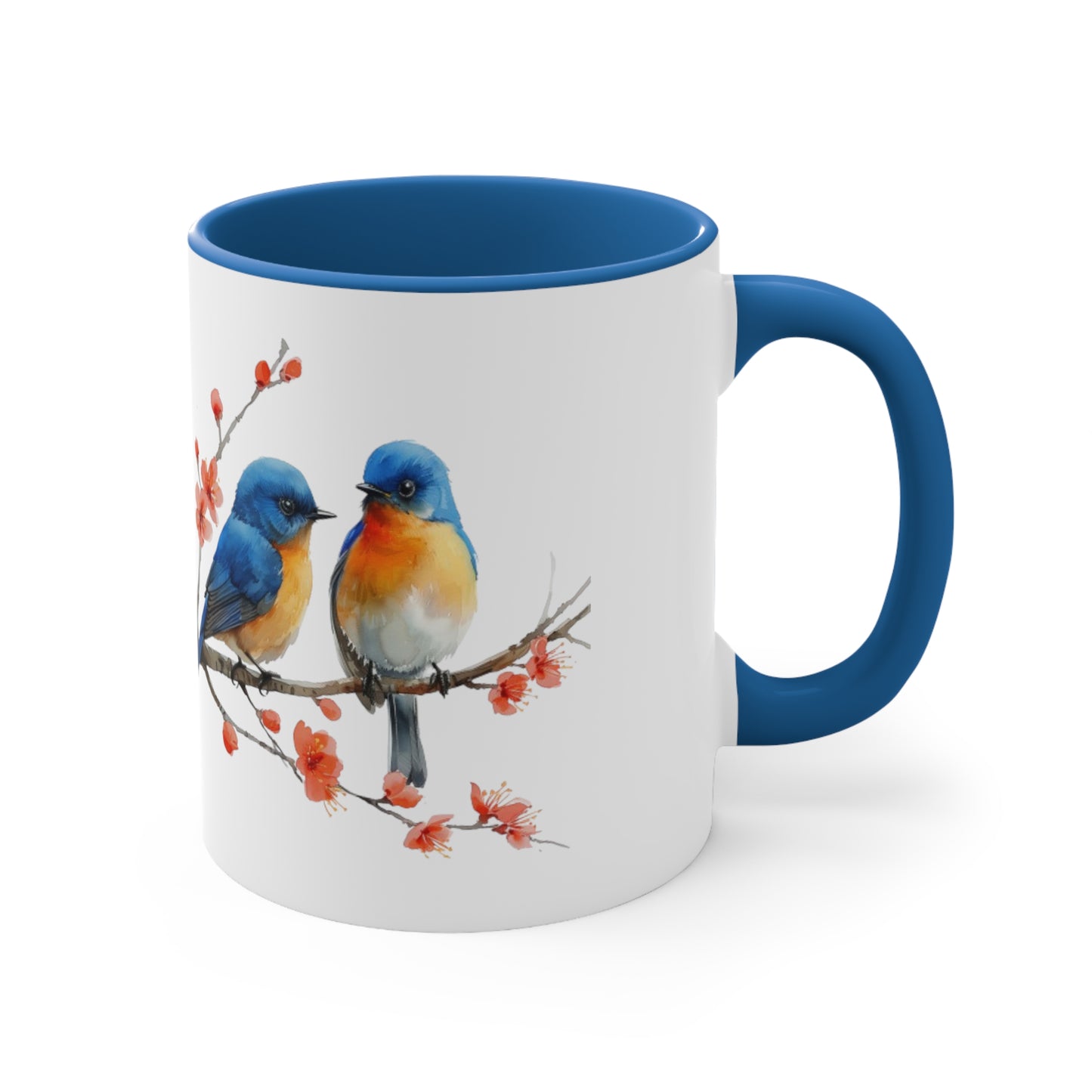 Birds on a branch cute mug