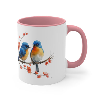 Birds on a branch cute mug