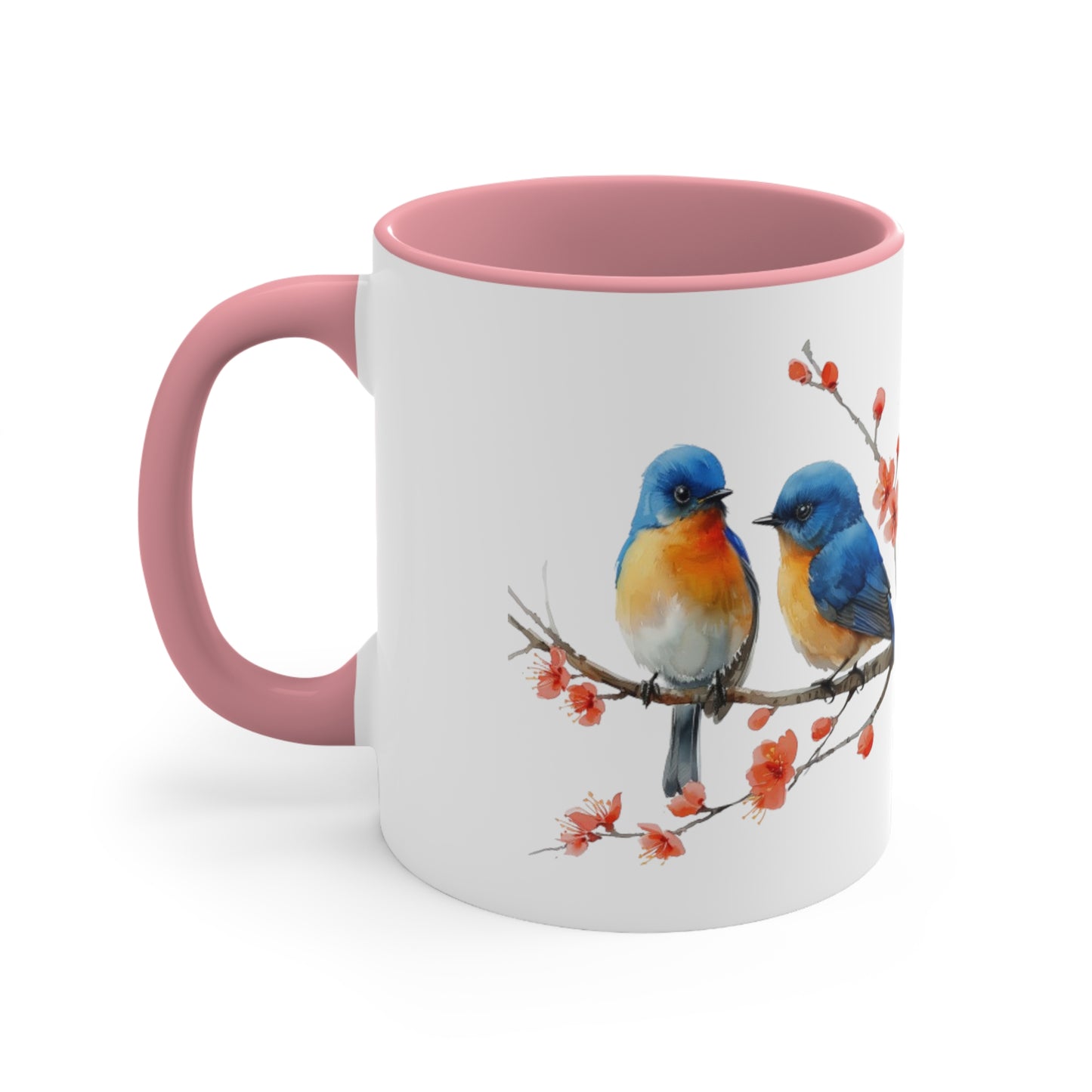 Birds on a branch cute mug