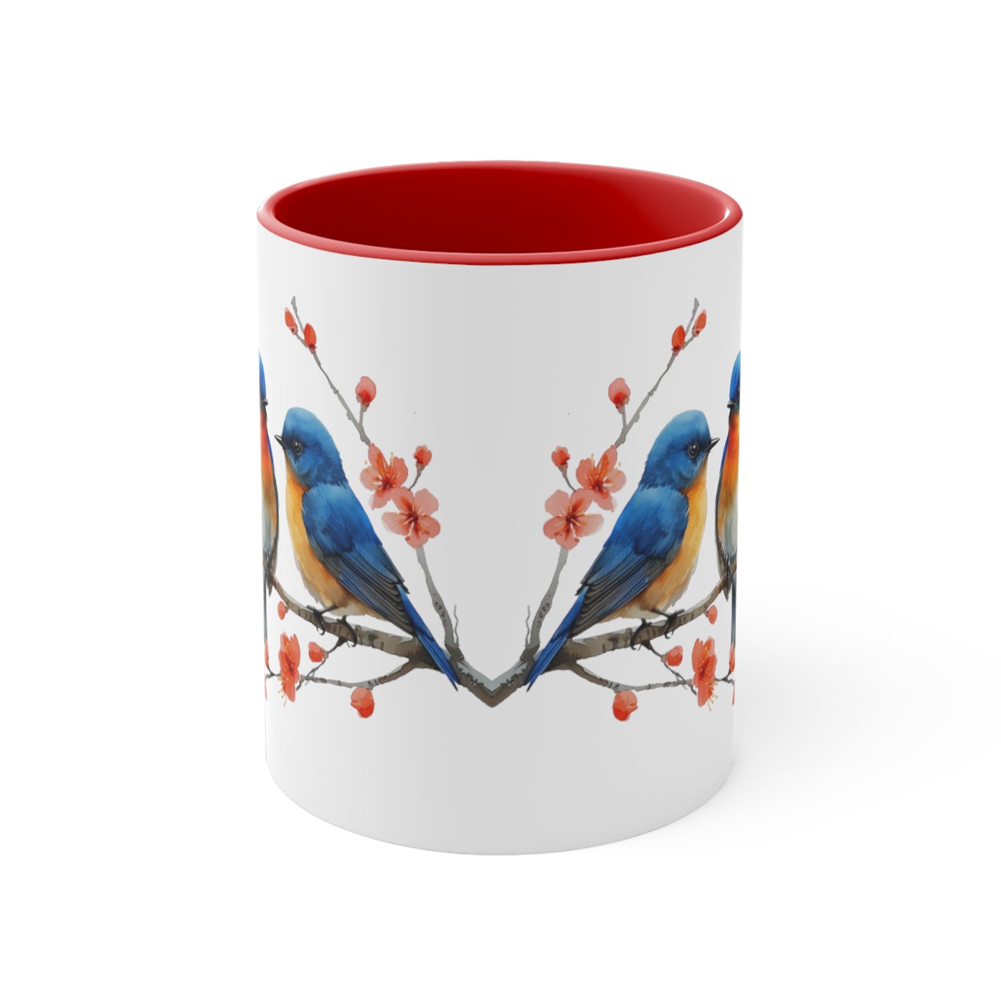 Birds on a branch cute mug