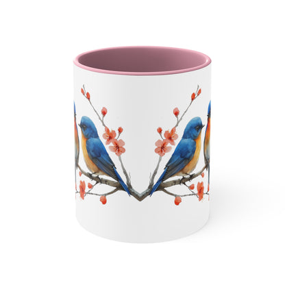 Birds on a branch cute mug