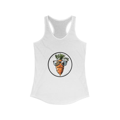 Cool Carrot Cartoon Women's Ideal Racerback Tank Perfect gift for her, mothers day gift