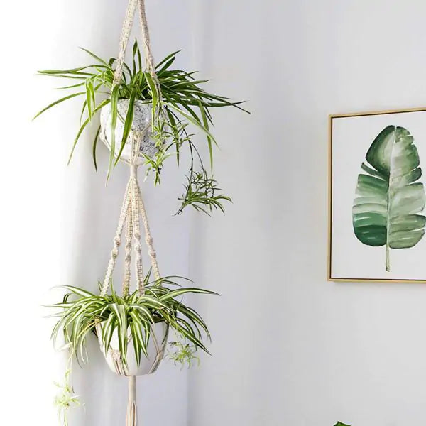 Macrame Plant Hangers Basket (4 Pcs)