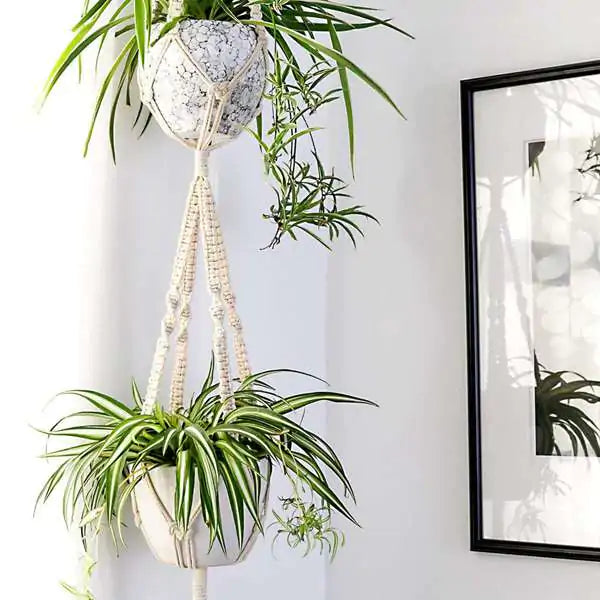 Macrame Plant Hangers Basket (4 Pcs)